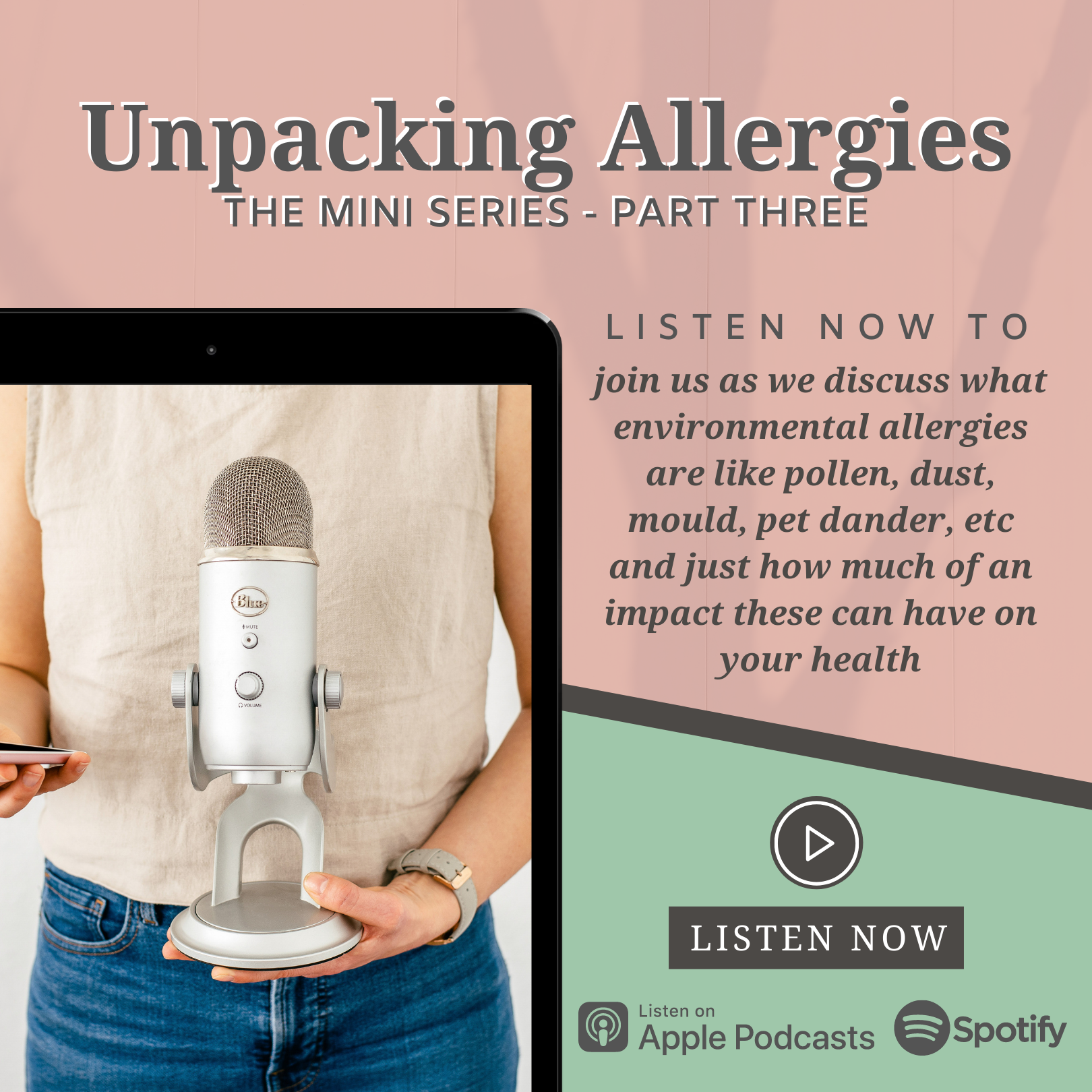 EP3: Unpacking Allergies Mini Series – Part Two – Food Allergies